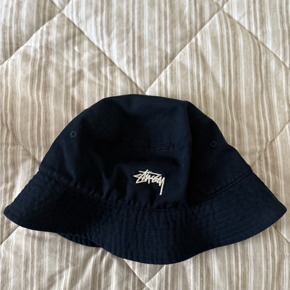 Stussy Navy Blue Bucket Hat